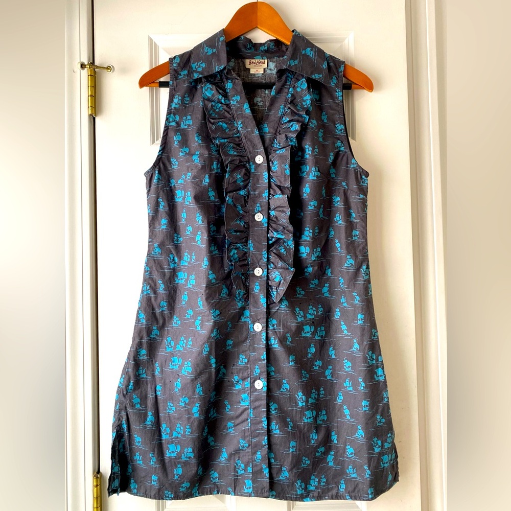 Cotton ruffle dress. Size XS